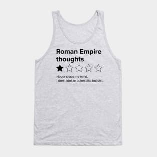 Thinking about the Roman Empire One Star - Roman Empire thoughts Tank Top